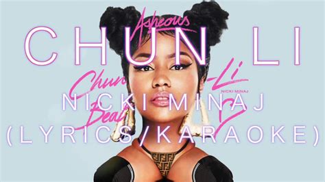 chun li nicki minaj lyrics